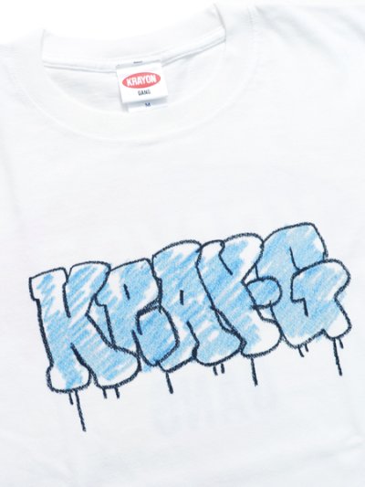 画像3: 【SALE】KRAYON GANG THROWUP TEE WHITE