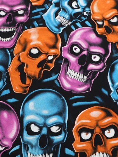 画像3: 【MEGA SALE】LIQUID BLUE FANTASY SKULL PILE TEE BLUE/PINK/ORANGE