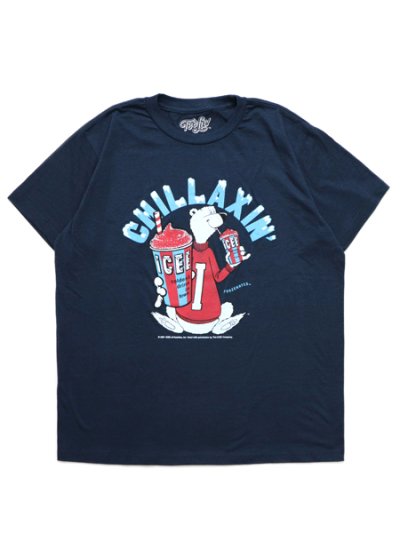 画像1: 【SALE】TRAU & LOEVNER CHILLAXIN ICEE TEE NAVY HEATHER