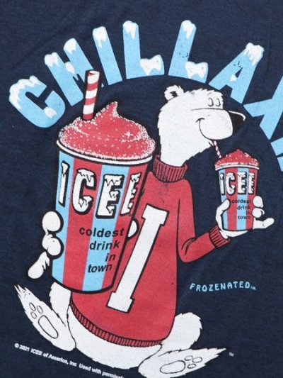 画像3: 【SALE】TRAU & LOEVNER CHILLAXIN ICEE TEE NAVY HEATHER