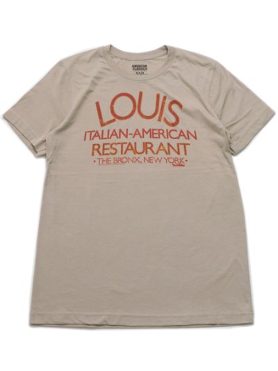 画像1: 【MEGA SALE】AMERICAN CLASSICS GODFATHER LOUIS RESTAURANT TEE KHK HTHR