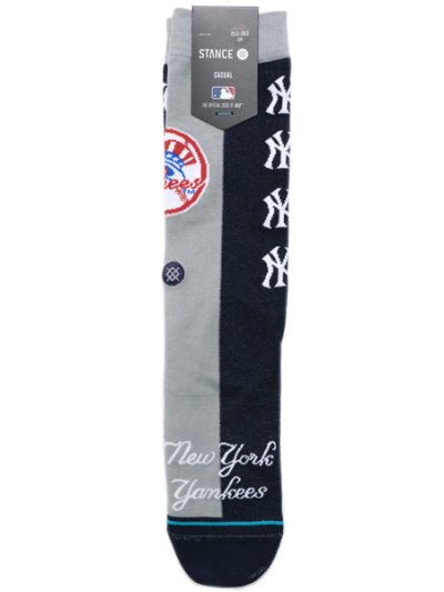 画像1: 【SALE】STANCE MLB YANKEES SPLIT CREW