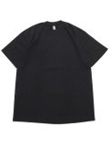 LOS ANGELES APPAREL 6.5oz GARMENT DYED CREW TEE-BLACK