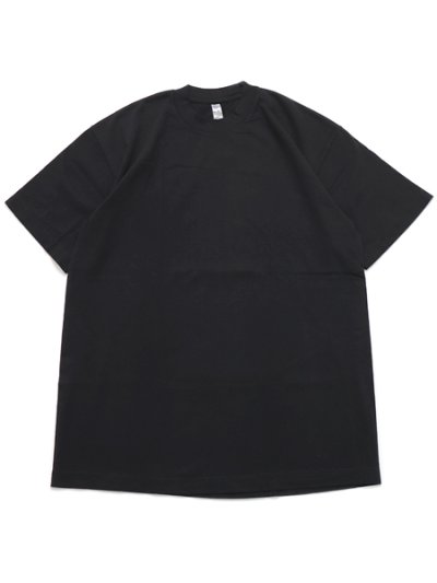 画像1: LOS ANGELES APPAREL 6.5oz GARMENT DYED CREW TEE-BLACK