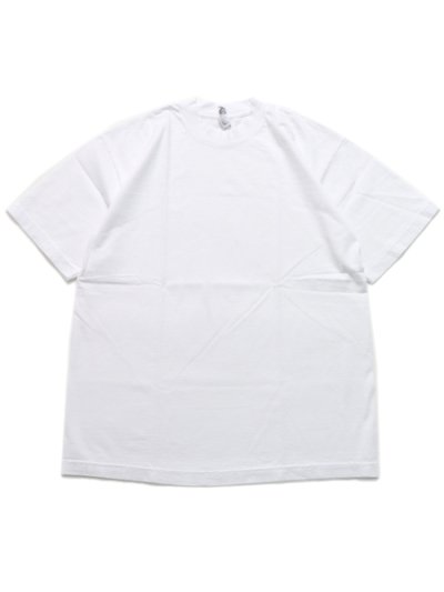 画像1: LOS ANGELES APPAREL 6.5oz GARMENT DYED CREW TEE-WHITE