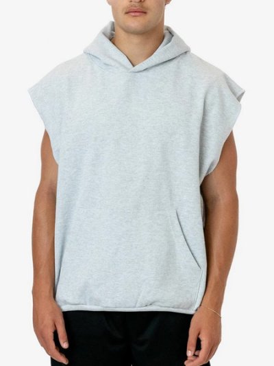 画像7: 【SALE】LOS ANGELES APPAREL 14oz HEAVY FLEECE NS HOODED PULLOVER-ASH