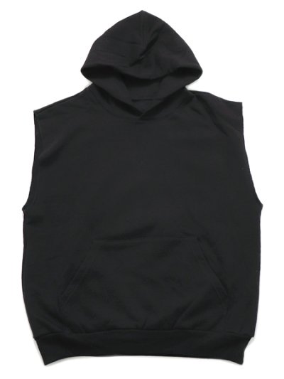 画像1: 【送料無料】LOS ANGELES APPAREL 14oz HEAVY FLEECE NS HOODED PULLOVER-BLK