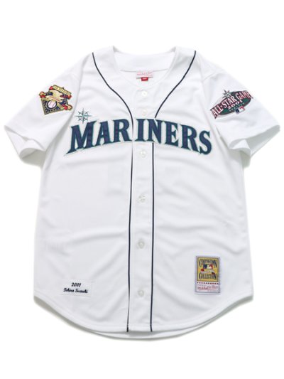 画像1: 【送料無料】MITCHELL & NESS AUTHENTIC JERSEY-MARINERS 01 ICHIRO #51