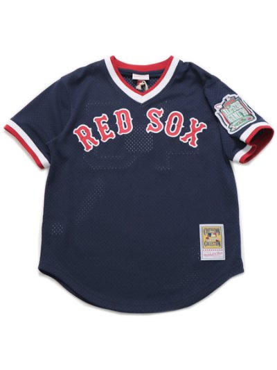 画像1: 【送料無料】MITCHELL & NESS AUTHENTIC MESH BP-PEDRO.M 99 #45 RED SOX