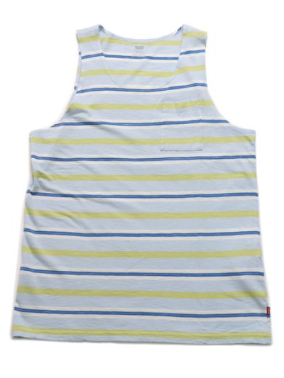 画像1: 【MEGA SALE】LEVI'S POCKET FASHION TANK-SUNS OUT SKYWAY STRIPE