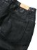 画像7: 【送料無料】mnml B169 LEATHER FLARE DENIM BLACK