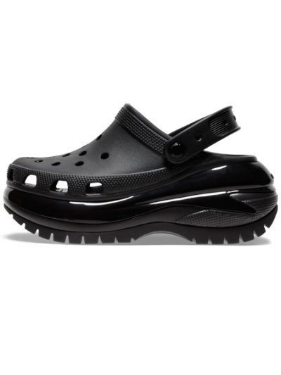 画像1: 【送料無料】crocs CLASSIC MEGA CRUSH CLOG BLACK