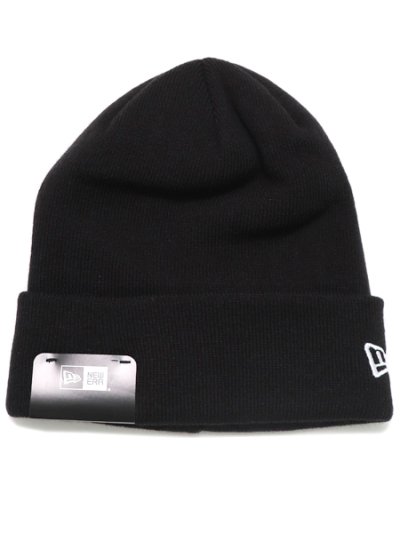 画像1: NEW ERA BASIC CUFF KNIT-BLACK/SNOW WHITE
