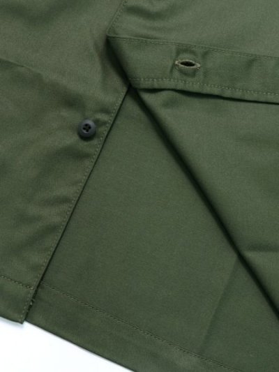 画像4: 【SALE】DICKIES V.ALVAREZ BLOCK COLLAR WORK SHIRT MIL.GR