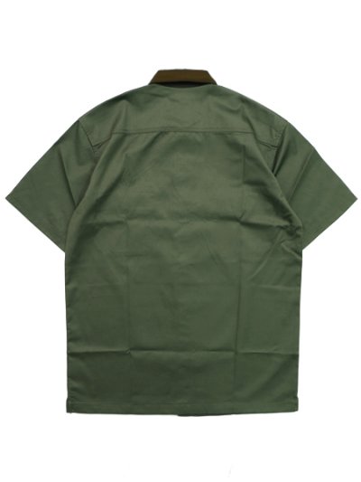 画像2: 【SALE】DICKIES V.ALVAREZ BLOCK COLLAR WORK SHIRT MIL.GR