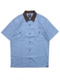 DICKIES V.ALVAREZ BLOCK COLLAR WORK SHIRT GULF B