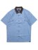 画像1: 【SALE】DICKIES V.ALVAREZ BLOCK COLLAR WORK SHIRT GULF B (1)