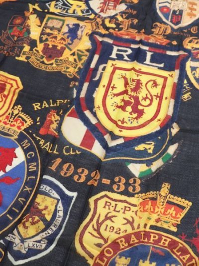 画像2: 【送料無料】POLO RALPH LAUREN OVERLAPPING PATCHES SCARF