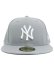 画像2: NEW ERA 59FIFTY NY YANKEES GREY/WHITE (2)