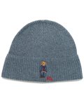 POLO RALPH LAUREN DENIM BEAR RIB KNIT BEANIE