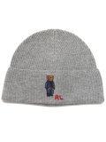 POLO RALPH LAUREN DENIM BEAR RIB KNIT BEANIE