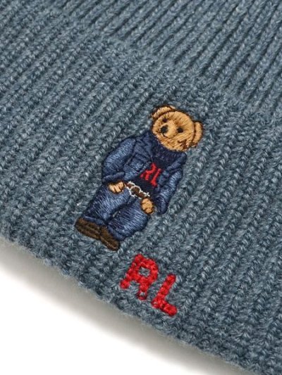 画像3: POLO RALPH LAUREN DENIM BEAR RIB KNIT BEANIE