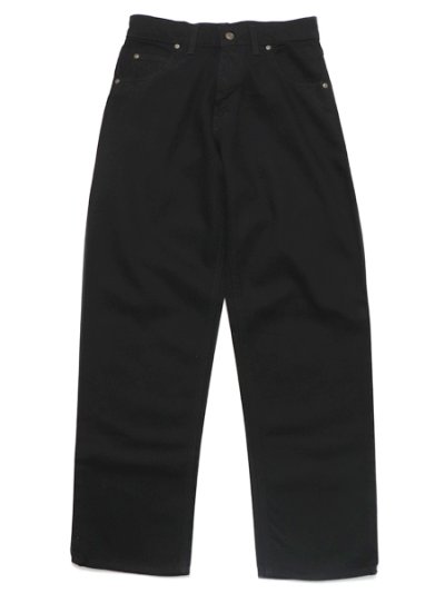 画像1: 【送料無料】PRISON BLUES BLACK RINSED BASIC RELAXED FIT JEAN