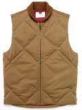 【SALE】【送料無料】WHIMSY SOCKS REFLECTIVE QUILTED DOWN VEST CAMEL