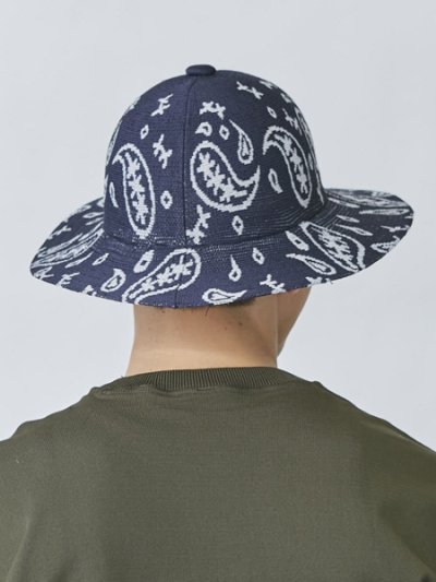 画像2: 【SALE】KANGOL PAISLEY WIDE BRIM CASUAL-DARK BLUE/WHITE