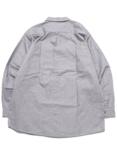 画像2: 【送料無料】PRISON BLUES HICKORY L/S BUTTON FRONT SHIRT