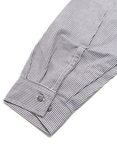 画像4: 【送料無料】PRISON BLUES HICKORY L/S BUTTON FRONT SHIRT