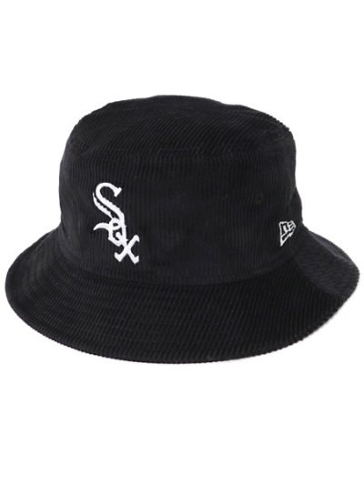 画像1: NEW ERA BUCKET01 MLB CORDUROY WHITE SOX