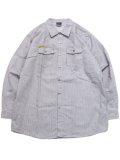 【送料無料】PRISON BLUES HICKORY L/S BUTTON FRONT SHIRT