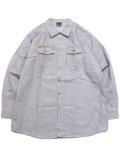 PRISON BLUES HICKORY L/S BUTTON FRONT SHIRT