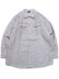 画像1: PRISON BLUES HICKORY L/S BUTTON FRONT SHIRT (1)