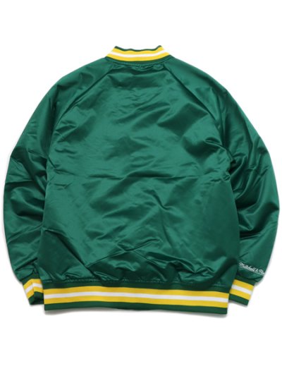 画像2: 【SALE】【送料無料】MITCHELL & NESS LIGHTWEIGHT SATIN JACKET ATHLETICS