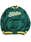 【SALE】【送料無料】MITCHELL & NESS LIGHTWEIGHT SATIN JACKET ATHLETICS