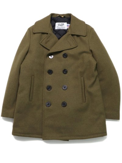 画像1: 【SALE】【送料無料】SCHOTT 740US PEACOAT OLIVE