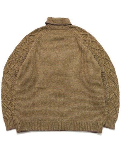 画像2: 【SALE】【送料無料】SNOW PEAK ALPACA MIXED KNIT TURTLENECK PULL MUSTAR