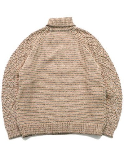 画像2: 【SALE】【送料無料】SNOW PEAK ALPACA MIXED KNIT TURTLENECK PULL ECRU