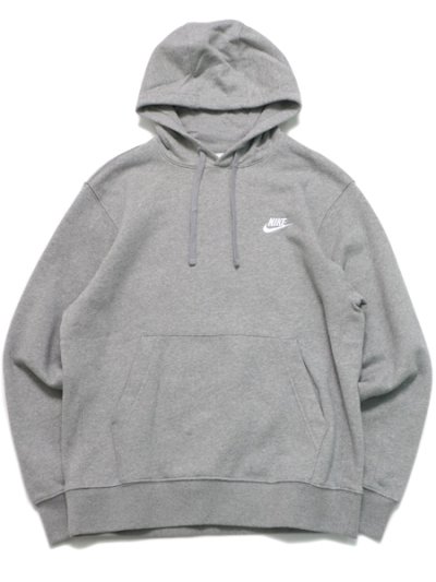 画像1: NIKE CLUB PULLOVER BB HOODIE-DK GREY HEATHER