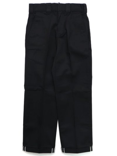 画像1: 【送料無料】DICKIES TWILL CUFFED WORK PANT-BLACK