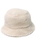 NEW HATTAN BOA FLEECE BUCKET HAT-OFF WHITE