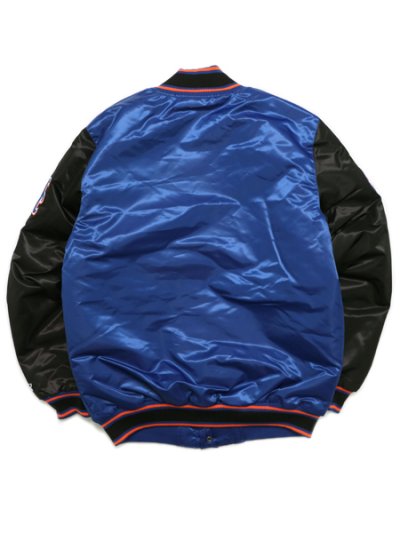 画像2: 【SALE】【送料無料】STARTER VARSITY SATIN JACKET NY METS BLUE/BLACK