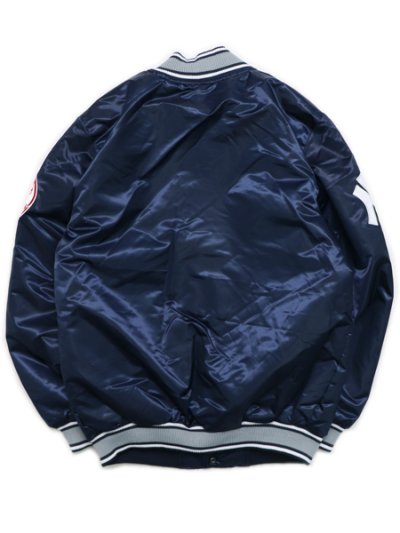 画像2: 【SALE】【送料無料】STARTER VARSITY SATIN JACKET NY YANKEES