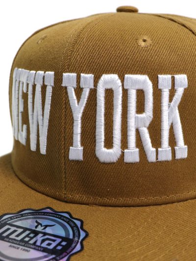 画像5: 【SALE】MU:KA: HEADWEAR NEW YORK SNAPBACK CAP TAN