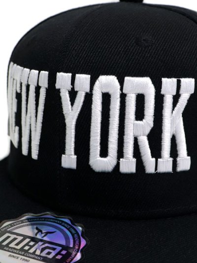 画像5: 【SALE】MU:KA: HEADWEAR NEW YORK SNAPBACK CAP BLACK