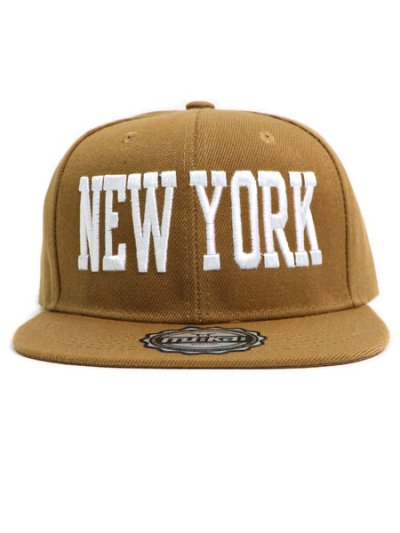 画像2: 【SALE】MU:KA: HEADWEAR NEW YORK SNAPBACK CAP TAN