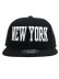 画像2: 【SALE】MU:KA: HEADWEAR NEW YORK SNAPBACK CAP BLACK (2)