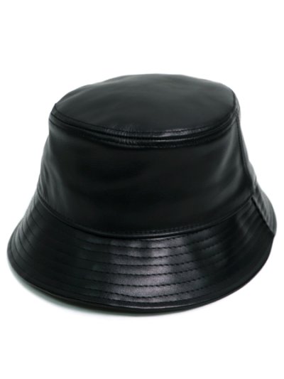 画像1: NEW HATTAN GENUINE LEATHER BUCKET HAT